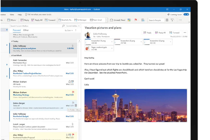 Microsoft 365: Email e calendários