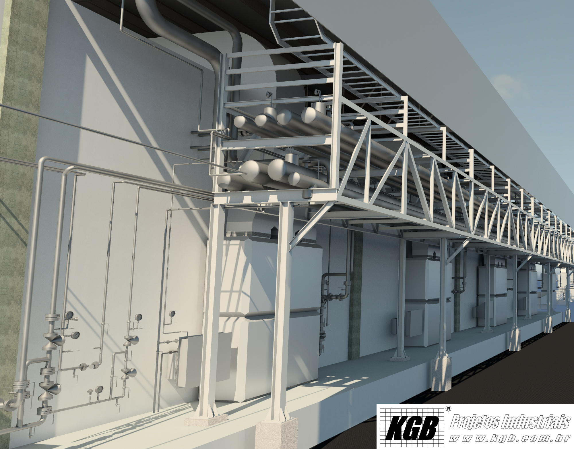 Projeto KGB feito com AutoCAD Plant 3D